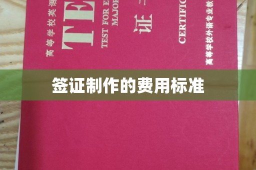 企石签证制作的费用标准